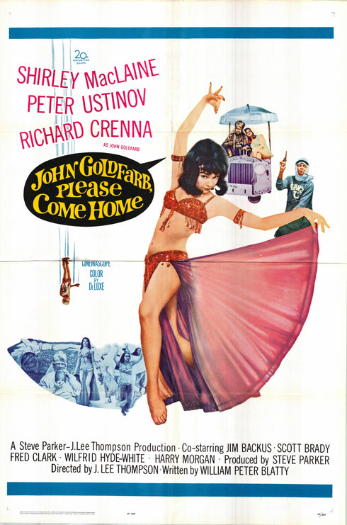 john goldfarb please come home 1964 one sheet poster folded